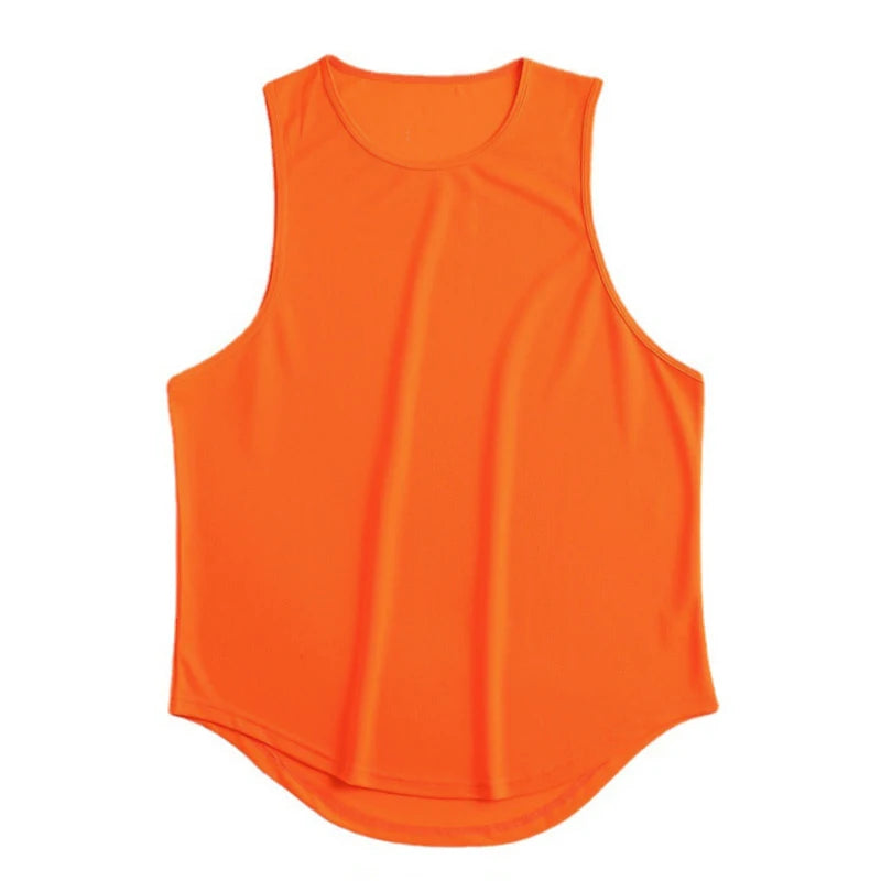 Summer Quick Dry Gym Clothing Mesh Sport Tank Top Men Bodybuilding Sleeveless T Shirt Mens Fitness Stringer Tanktop Running Vest