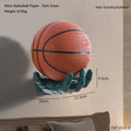 Creative Robotic Arm Basketball Rack Wall Mounted Basketball and Football Storage Rack Home Living Room Decoration Ornaments