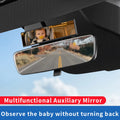 New Car Rearview Mirror Auxiliary Mirror Ultra-Clear Interior Baby Observation Mirror Rear Child Blind Spot Wide-Angle Mirror