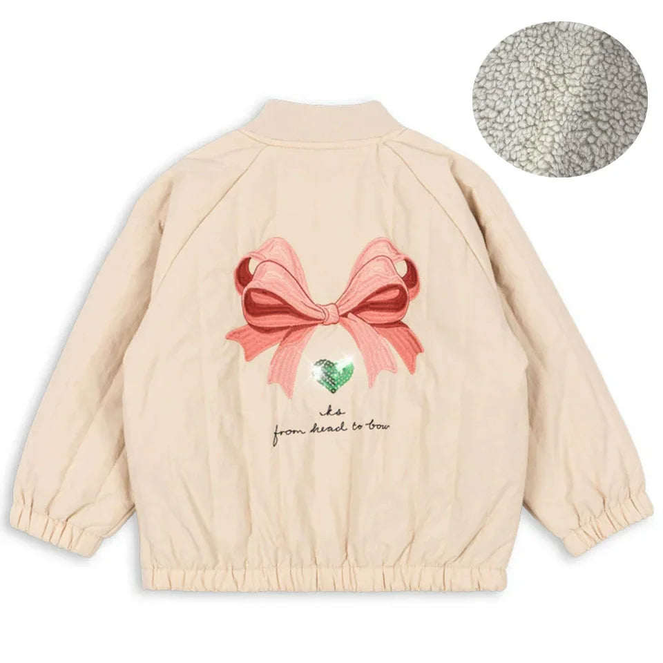 Children's Jacket 2026 Winter New Printed Cute Fleece Thermal Girls Jacket Cotton Thickened Windproof Boys Baby Cotton Clothes