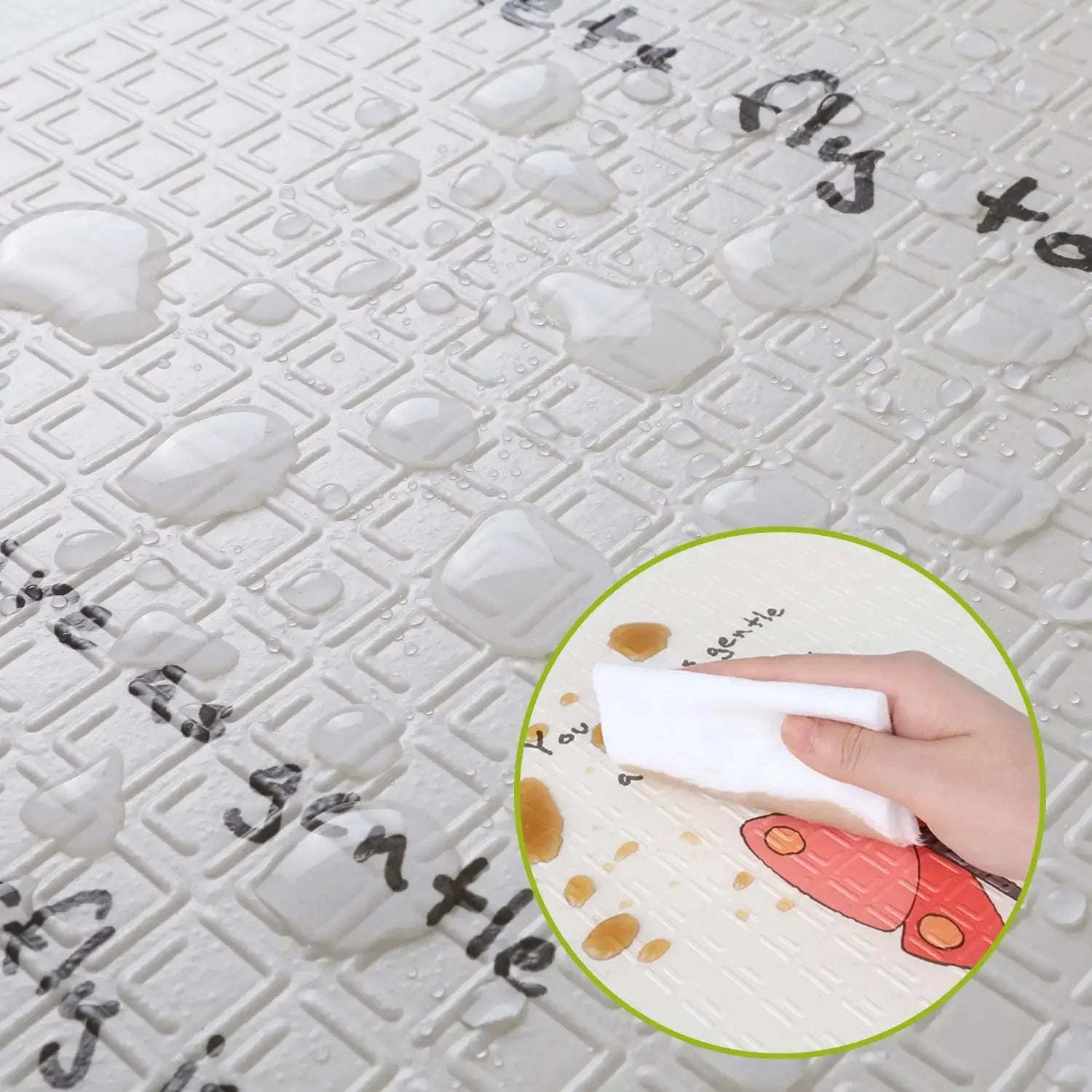 Baby Play Mat Foldable Baby Crawling Pad Reversible Thickening Children Floor Gym Mat Non-Slip Large Playmat BPA Free 200*180cm