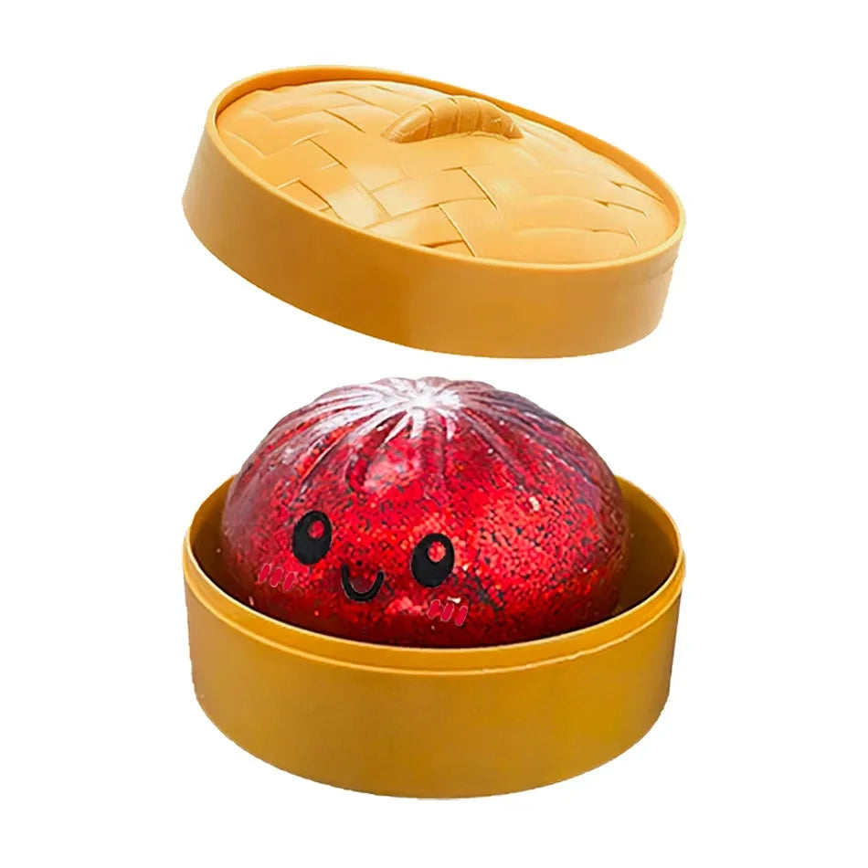 Glitter Dumpling Glitter Dumpling Squishy with Box Dumplings Sensory Squeeze Toy for Stress Relief