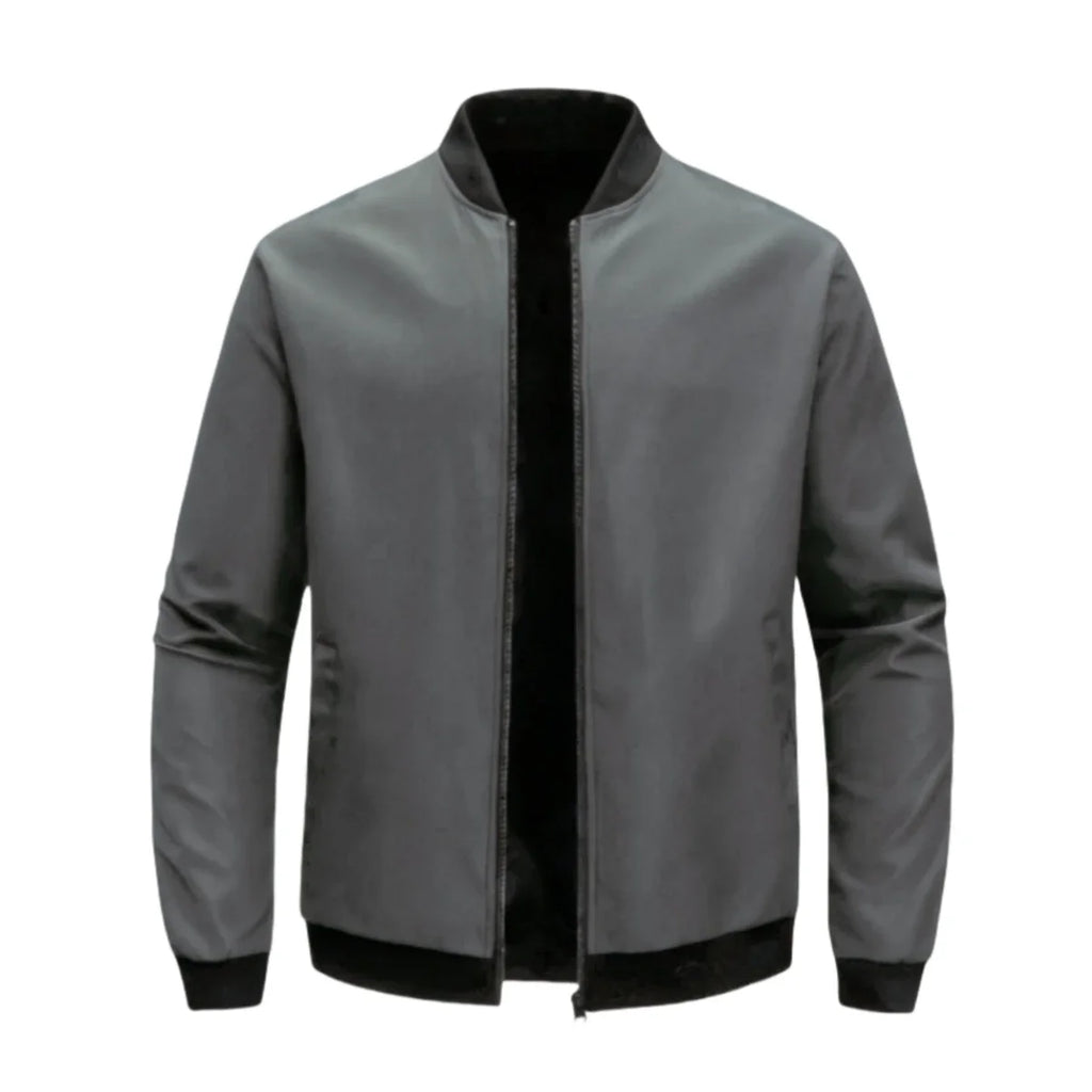 Men's Solid Color Casual Sports Zipper Stand Collar Hoodie Cardigan Coat - Comfortable Fashionable Men's Outerwear