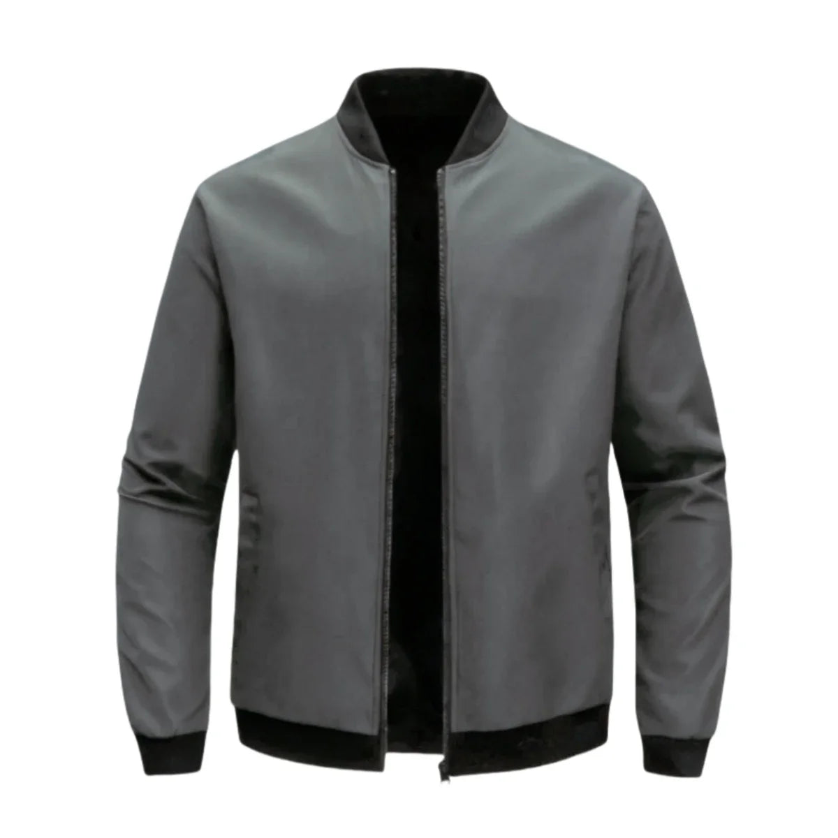 Men's Solid Color Casual Sports Zipper Stand Collar Hoodie Cardigan Coat - Comfortable Fashionable Men's Outerwear