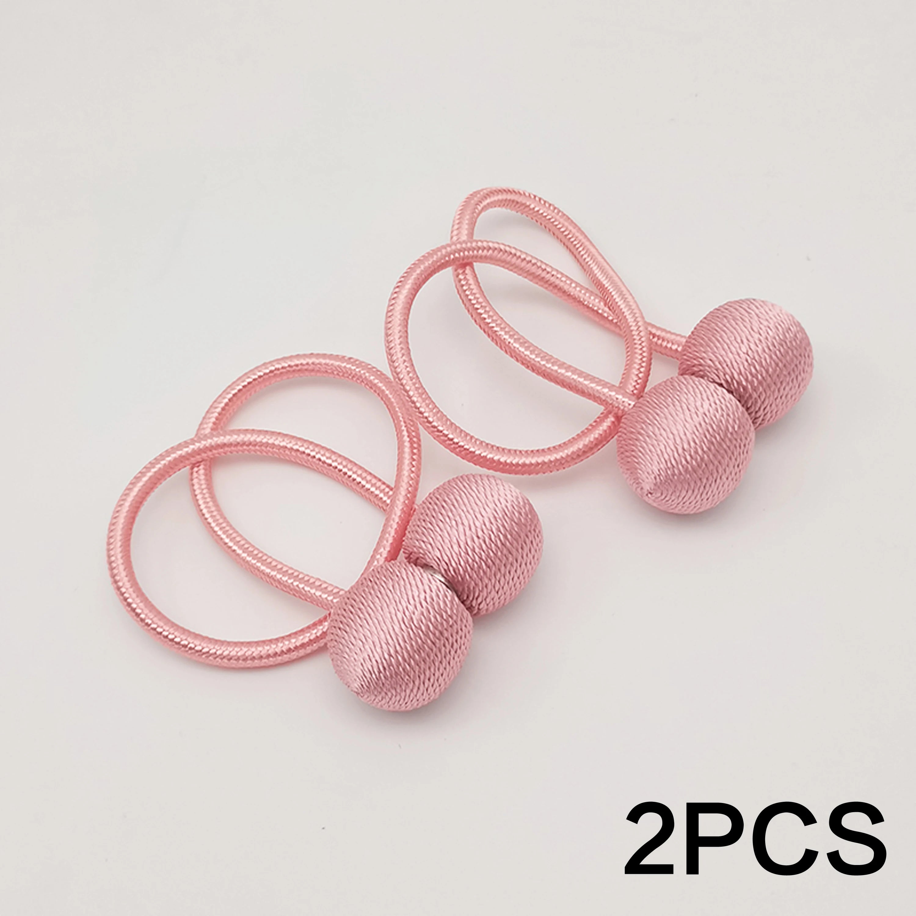 2pcs modern minimalist magnetic ball curtain tiebacks with thicker twisted cords can be styled at will,for bedrooms, living room