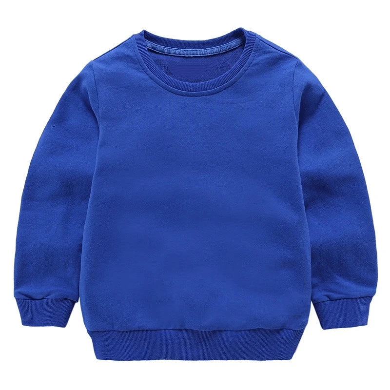 Cotton Sweatshirts For Boys Long Sleeve Kids Girls Children Basic Tshirt Pullover Kids Hoodies Outerwear Spring Kids Clothing