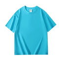 200 Grams Pure Cotton Short-Sleeved Custom Logo Solid-Color Round-Neck T-Shirt, Loose Large Size, Breathable T-Shirt Custom With