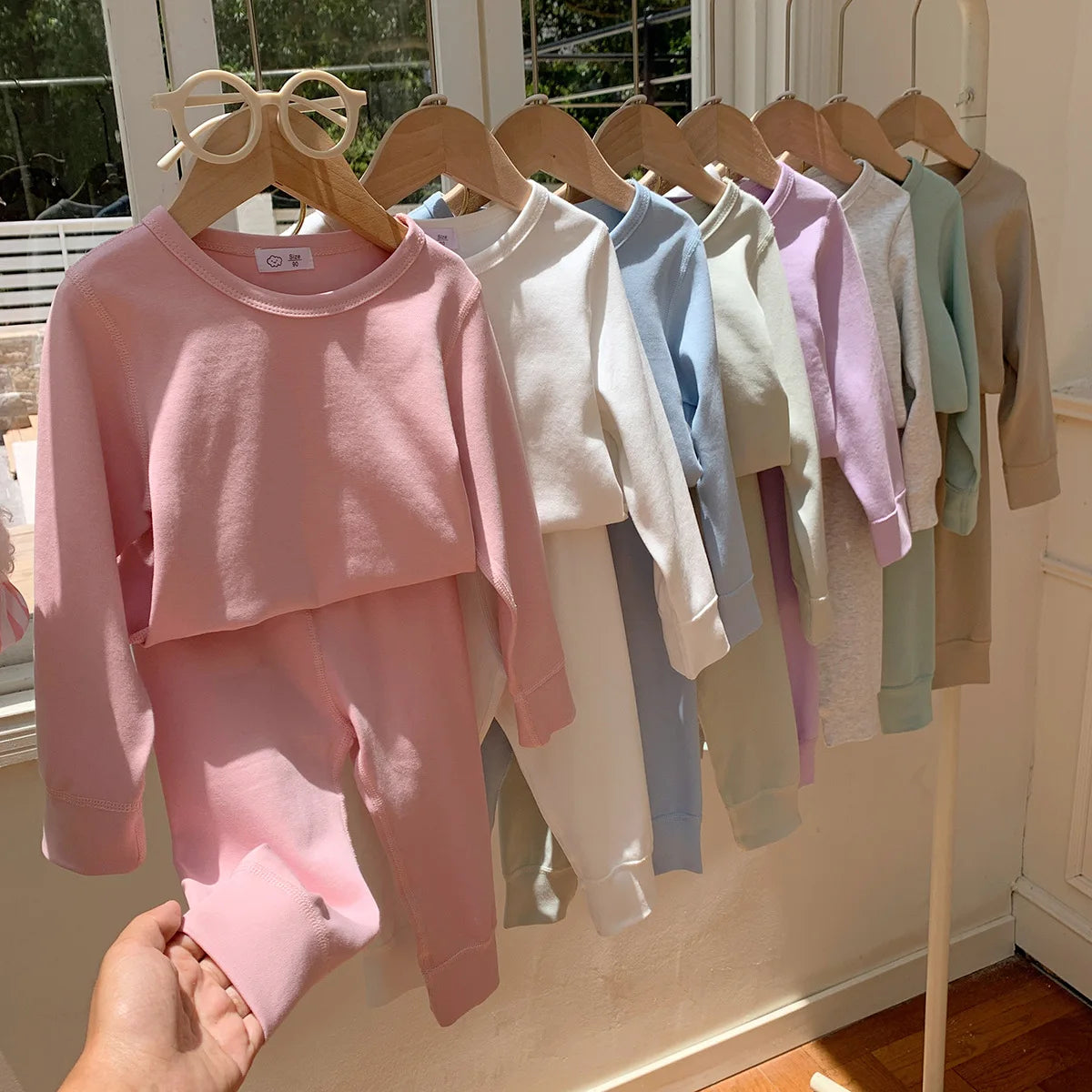 2-10T Toddler Kid Baby Boy Girl 2pcs Pajamas Clothes Set Long Sleeve Top Pant Suit Homewear Cotton Two Piece PJ Set Outfit