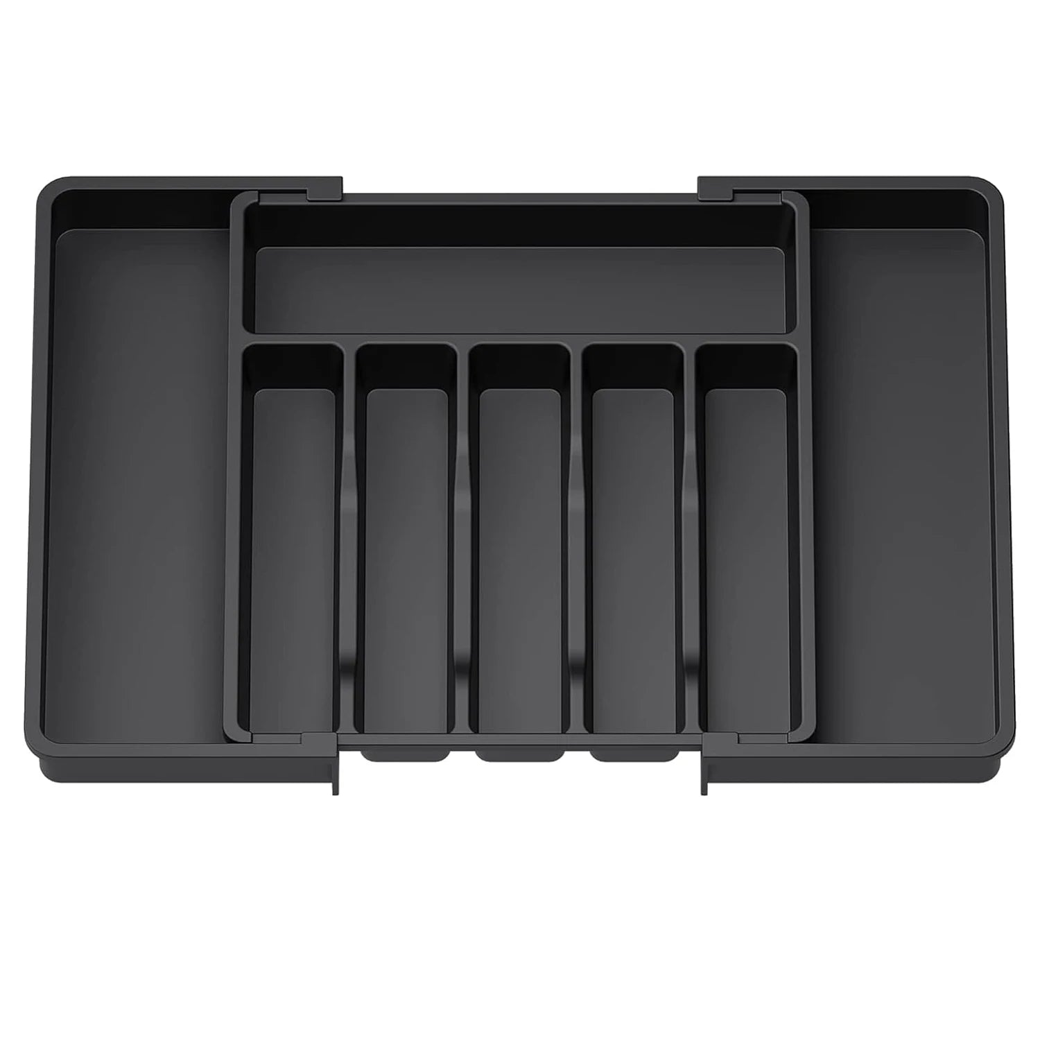1Pcs Upgradation Adjustable Flatware Tableware Organizer – Plastic Multifunctional Drawer Organizer for Kitchen Counter Utensils