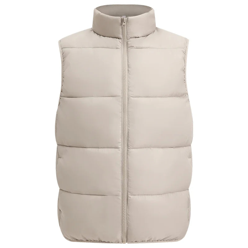 Winter Warm Down Vest Custom Team Logo Casual Sleeveless Jacket Printing Pattern Chill -proof Coat Production Company Brand Text