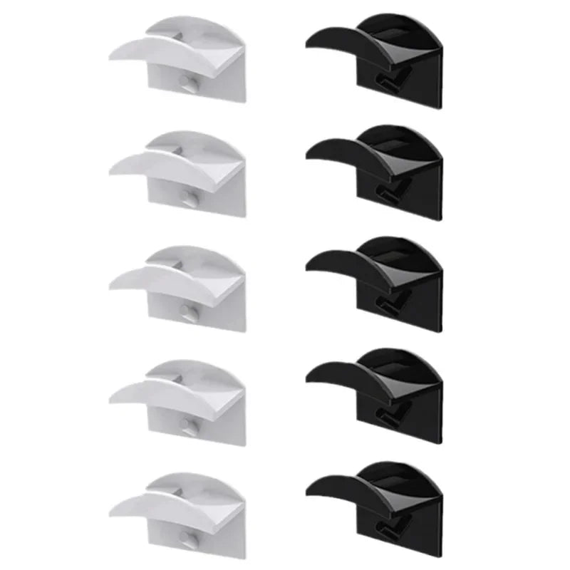Baseball Cap Hooks Wall Mounted No Trace Hooks for Hat Necklace Headphone Storage Simple Design Home Accessories Wall Hooks