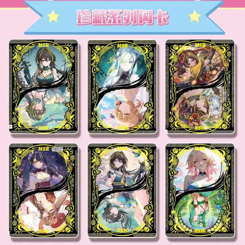 90pcs Set Goddess Story Thickened Gold Card Collectible Sexy Swimsuit Party Anime Collection Card Board Game Toy Gift