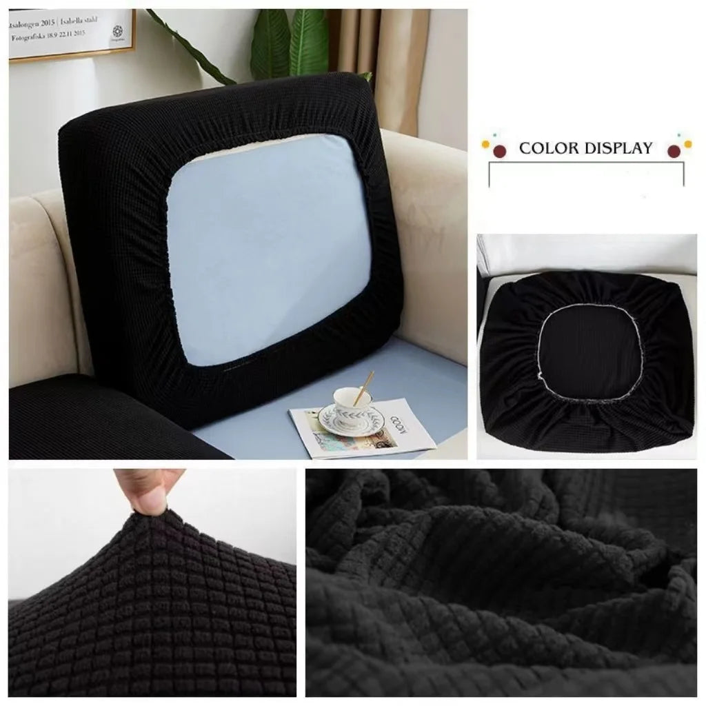 Thicken Elastic Sofa Cover For Living Room Solid Color Furniture Protector Sofa Cushion Cover Slipcover Removable Couch Covers