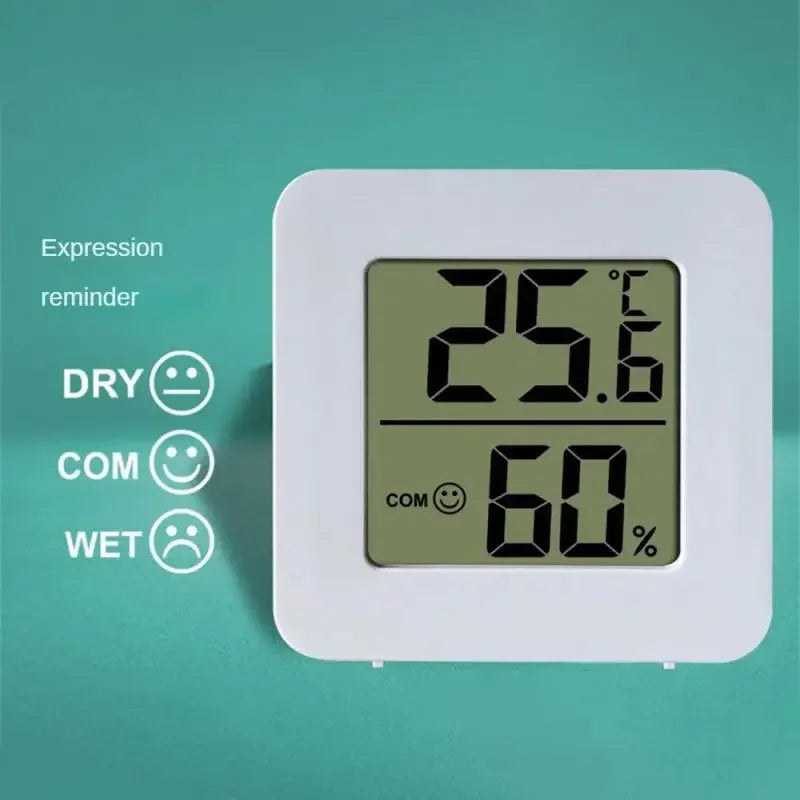 Mini Indoor Thermometer Hygrometer LCD Digital Display Humidity Meter Sensor Ambient Temperature Monitor Home Kitchen Bathroom‌
