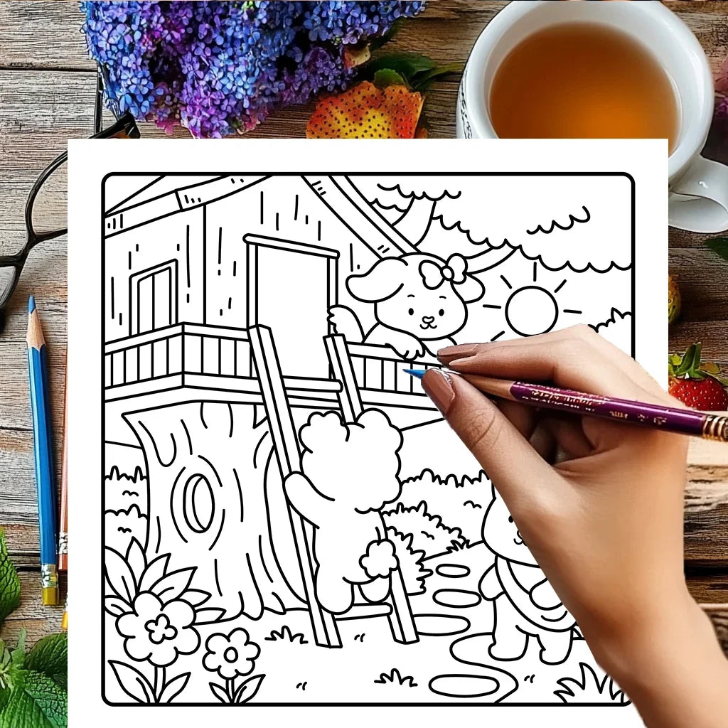 CALM DAYS Bold-Easy Patterns Coloring Book for Adult Cute Drawing Book Perfect Gift for Birthday Back to School Art Supplies