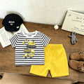 Summer Child Costume Cartoon TShirt+Shorts Two Piece Set Boys And Girls Printed Tees All-match Shorts Toddler Cartoon Suits