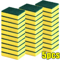 50/2Pcs Kitchen Dishwashing Soft Sponge Absorbent Clean Rub Pot Rust Scouring Pad Removing Kits Household Cleaning Brush Sponge