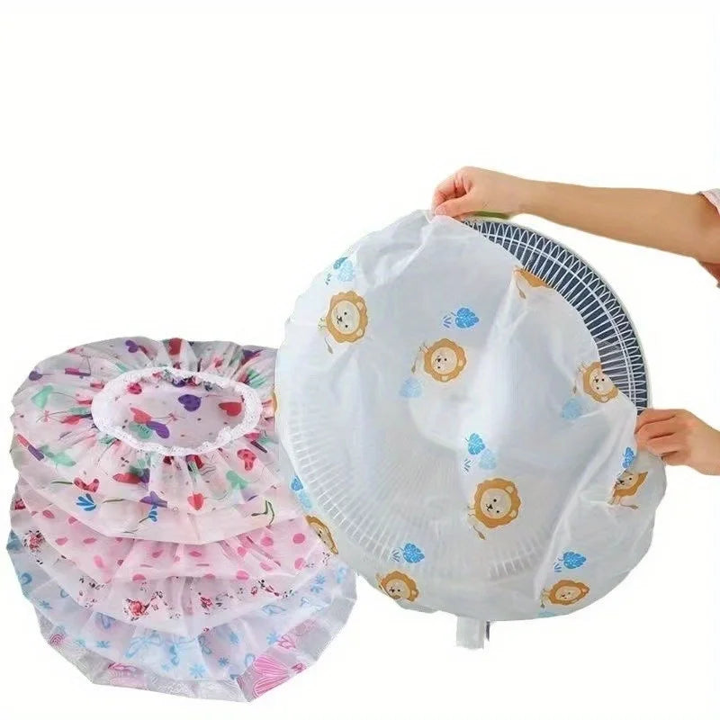 One Set 2 Electric Fan Dust Cover • Durable Protective Cover • Suitable for All Fans • Easy-to-Clean Design for All Seasons • Su
