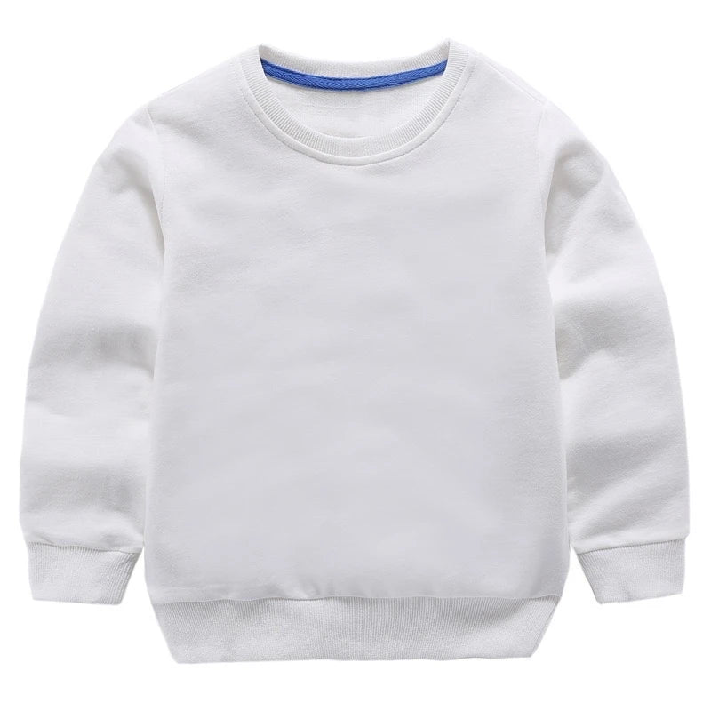 Cotton Sweatshirts For Boys Long Sleeve Kids Girls Children Basic Tshirt Pullover Kids Hoodies Outerwear Spring Kids Clothing