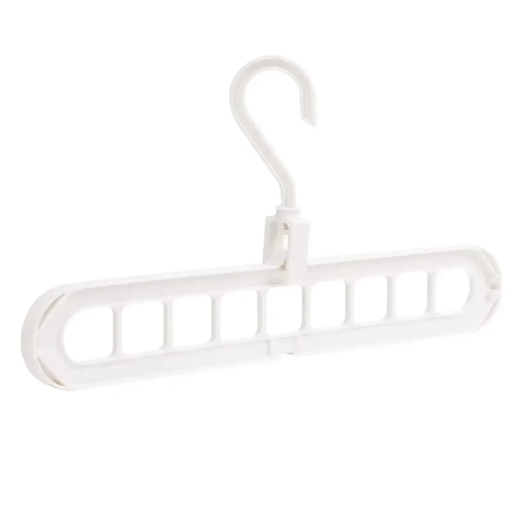 9-Hole Wardrobe Storage Rack Multifunctional Foldable Clothes Drying Rack Storage Clothes Rack Space-saving Clothes Hanger