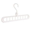9-Hole Wardrobe Storage Rack Multifunctional Foldable Clothes Drying Rack Storage Clothes Rack Space-saving Clothes Hanger