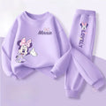 Spring Autumn New Style Children's Clothing Sets Baby Girls O Neck Sweatshirt Pants Two Piece Set Kids Breathable Thin Tracksuit