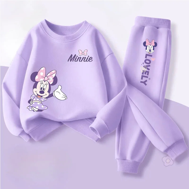 Spring Autumn New Style Children's Clothing Sets Baby Girls O Neck Sweatshirt Pants Two Piece Set Kids Breathable Thin Tracksuit