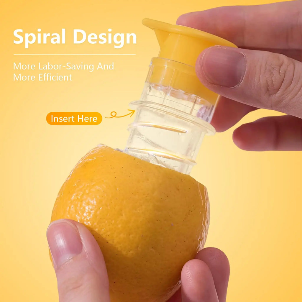 1/2pcs Lemon Mini Squeezer Portable Lemon Juicer With Lid, Squeeze Lime for Cocktails Easy Juice Extractor Freshness Preserving