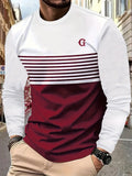 New Men's Long-sleeve T-shirt Casual Round Neck A Must-have for Daily Wear in Spring and Autumn Fashionable Men's Party Shirt
