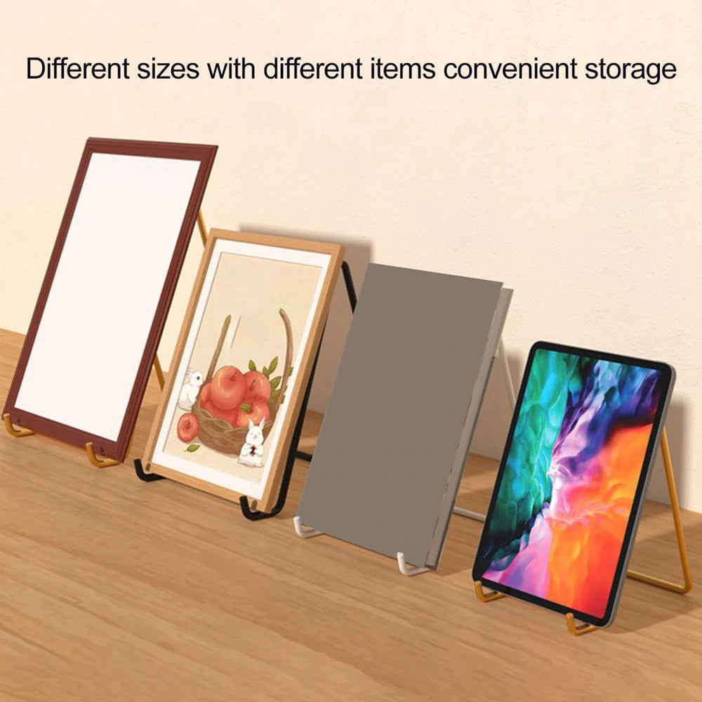 1-3PC Iron Art Magazine Display Stand Home Photo Frame Display Rack Plate Bowl Picture Frame Photo Book Pedestal Holders Storage