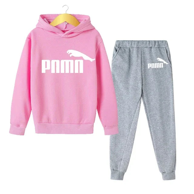 3-12 Years Children Holiday Gifts 2pcs Set Boy Girl Kid's Clothes Hoodie+Pants Suit  Spring Autumn Tracksuit