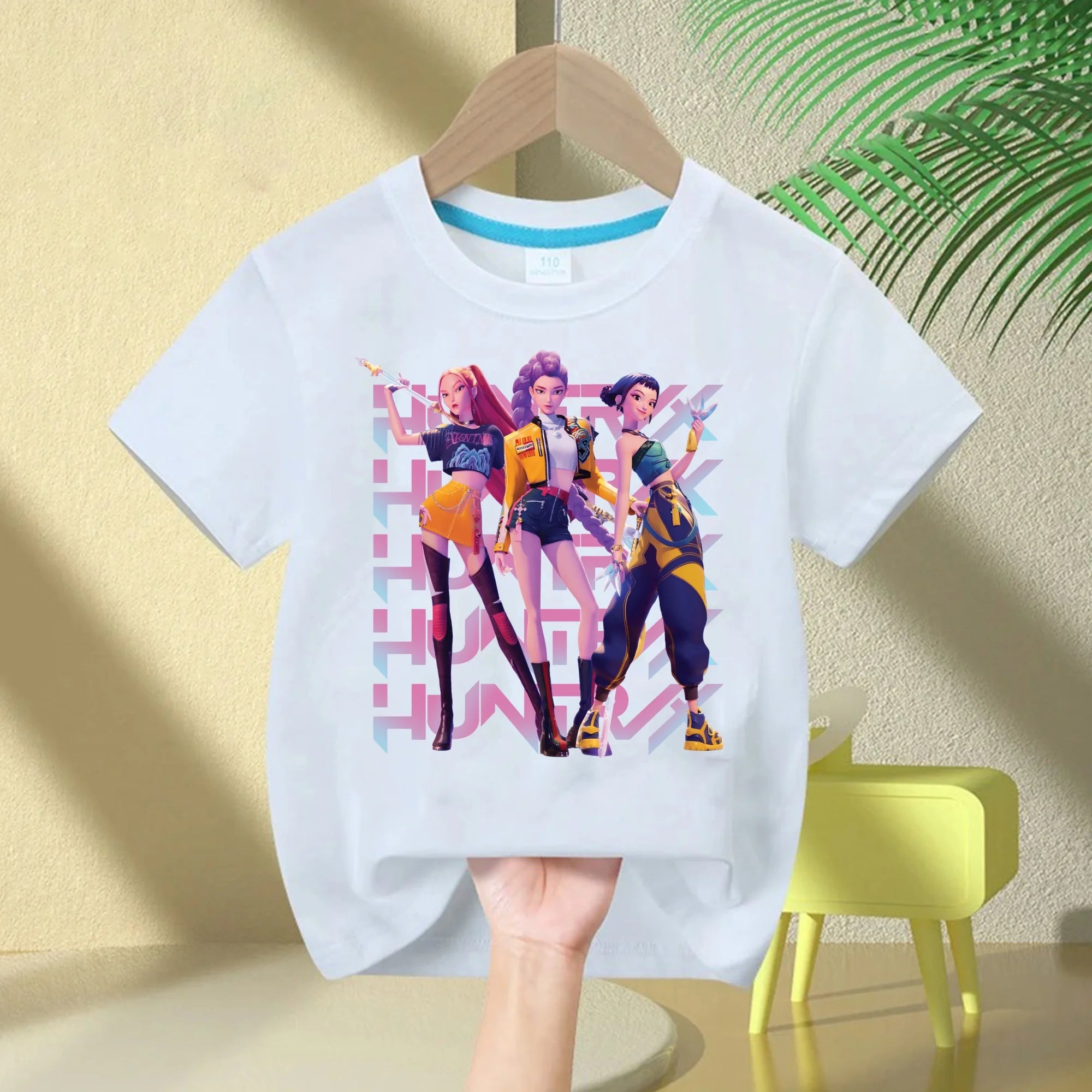 Kpop Demon Hunters 2026 Hot Movie Kids T‑Shirt Soft Cotton Toddler Boys Girls Tops Fashion Casual Children Clothing Fan Gifts