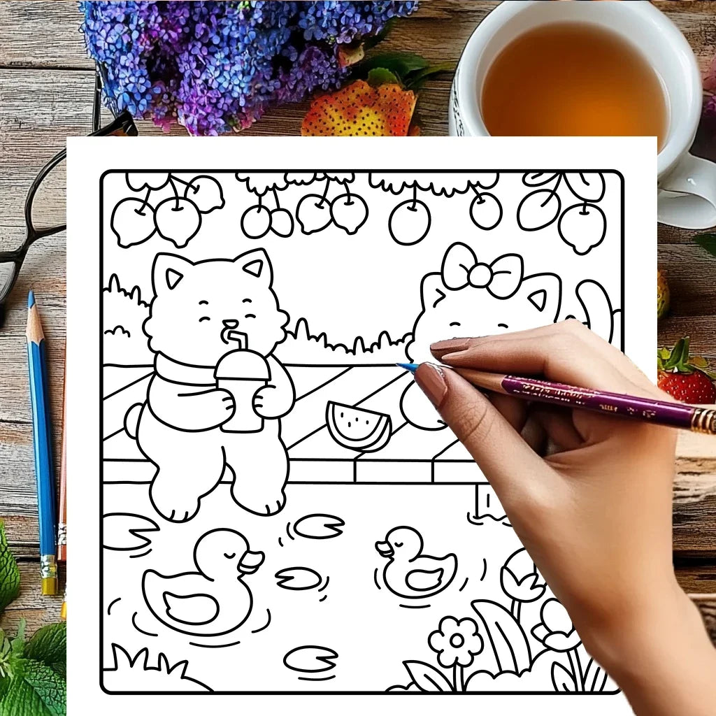CALM DAYS Bold-Easy Patterns Coloring Book for Adult Cute Drawing Book Perfect Gift for Birthday Back to School Art Supplies