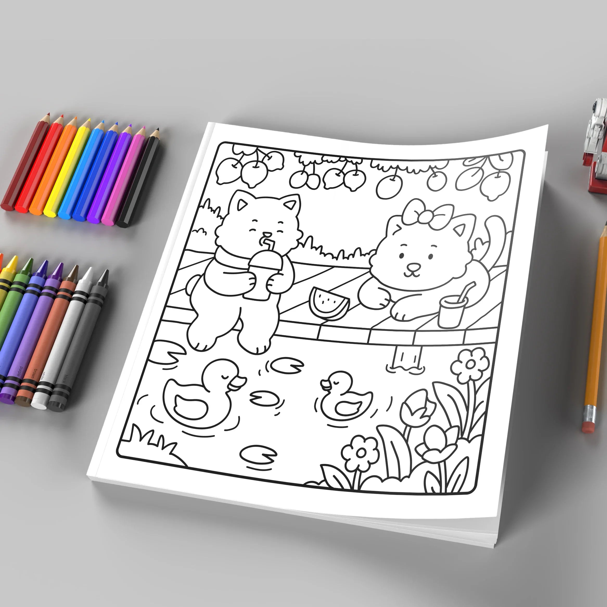 CALM DAYS Bold-Easy Patterns Coloring Book for Adult Cute Drawing Book Perfect Gift for Birthday Back to School Art Supplies
