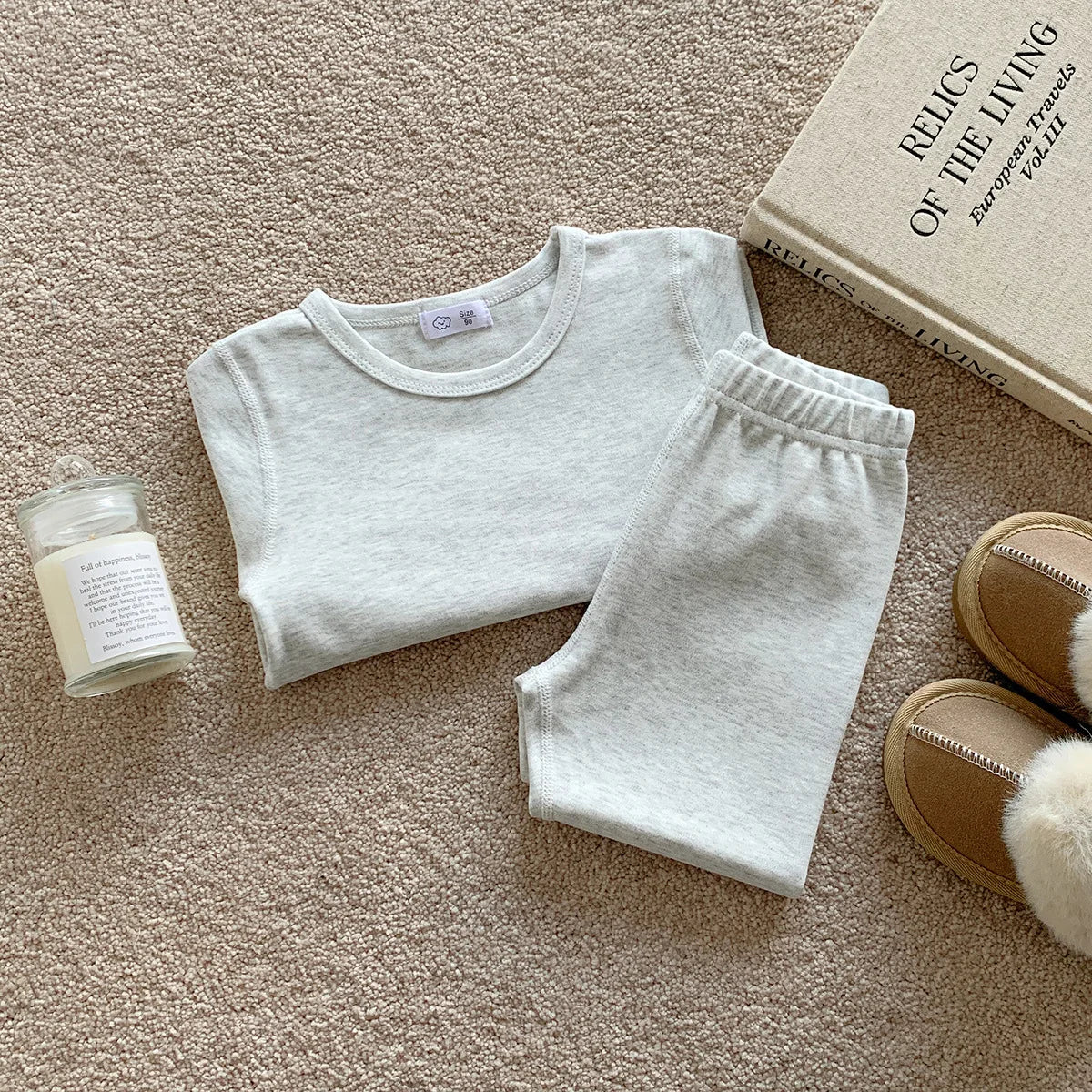 2-10T Toddler Kid Baby Boy Girl 2pcs Pajamas Clothes Set Long Sleeve Top Pant Suit Homewear Cotton Two Piece PJ Set Outfit