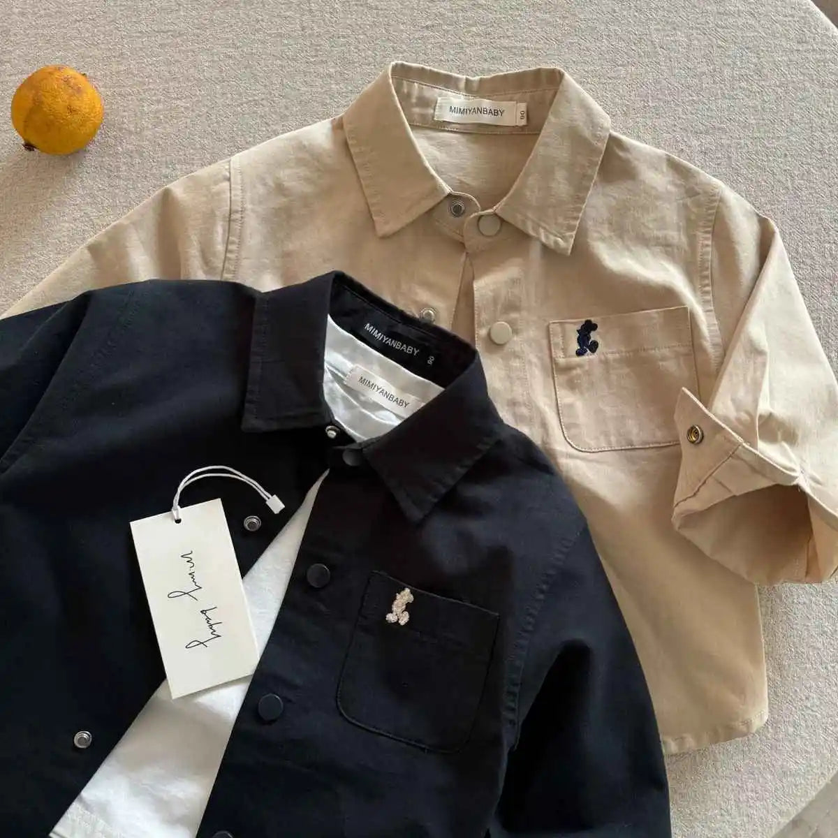 Children's Outerwear Boys 2026 Spring Autumn Style Kids Casual Shirt Fashion Cartoon Solid Color Girls' Blouses 2-10 Y Baby Top