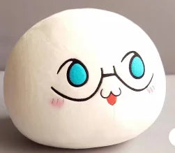 Classic Round Ball Shape Plush Pillow Toy Multi Expression Anime Character Stuffed Doll Role Play Decorative Plush Figurine Gift