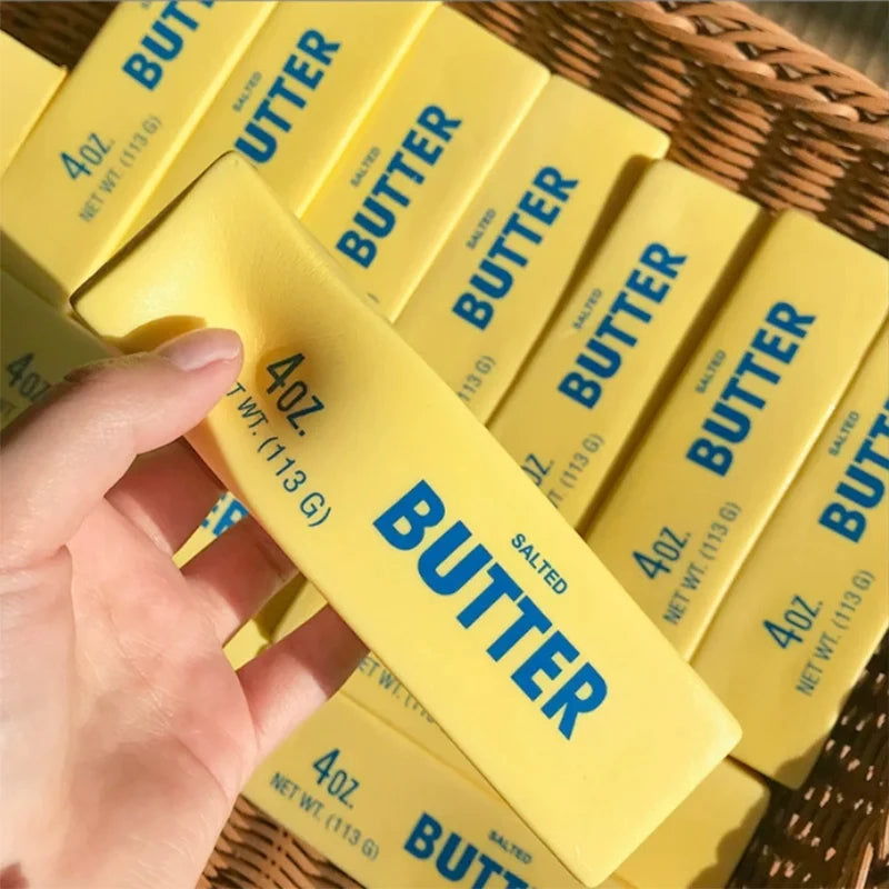 Squishy Butter Stick Stress Ball Soft Butter Stick Slow Rebound Squeeze Fidget Toys ASMR Sensory Anti-Stress Toy Festival Gift