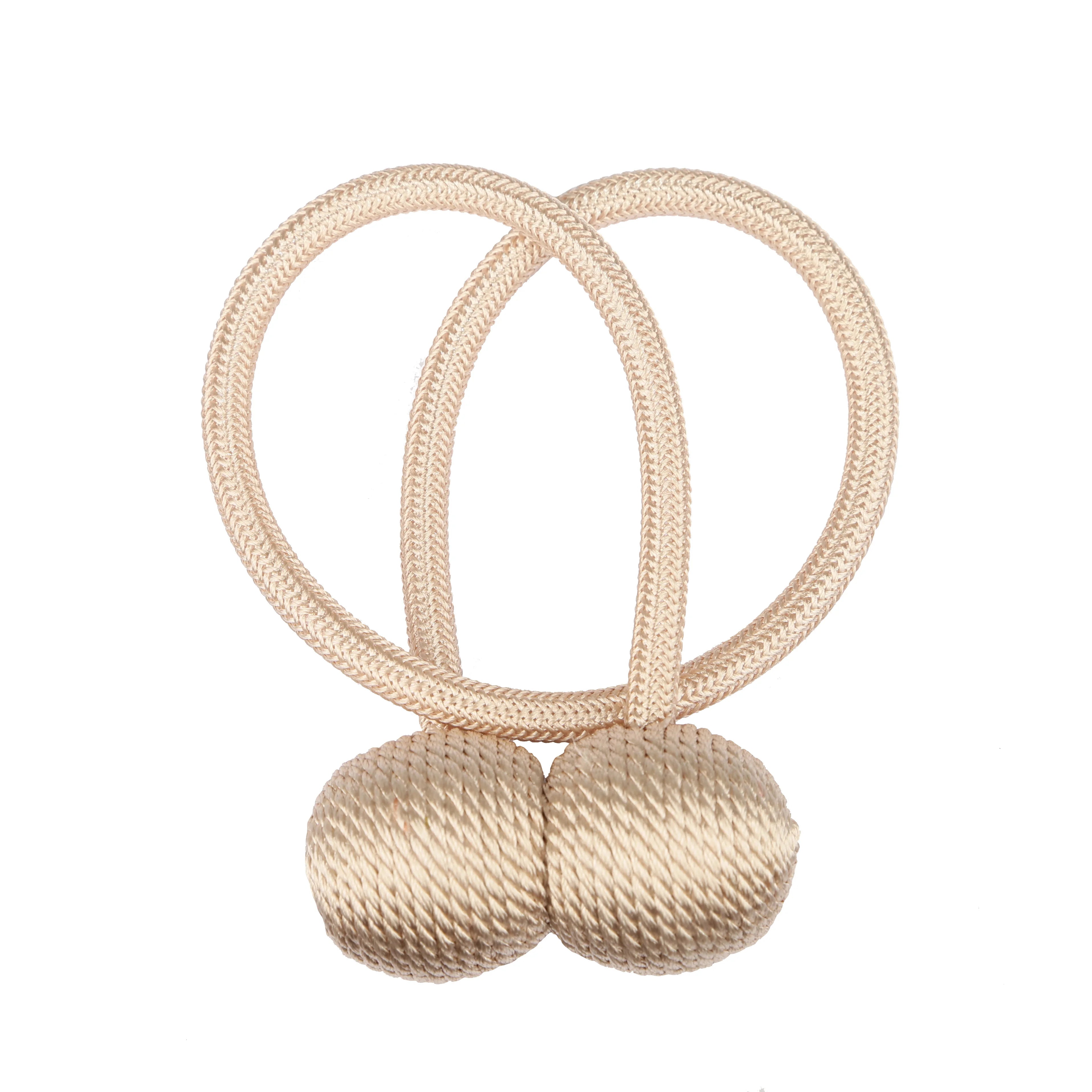 BELAVENIR Magnetic Curtain Tieback High Quality Clip Curtains Buckle Holder Decorative Home Polyester Curtains Accessories