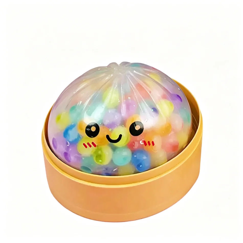 Glitter Dumpling Glitter Dumpling Squishy with Box Dumplings Sensory Squeeze Toy for Stress Relief