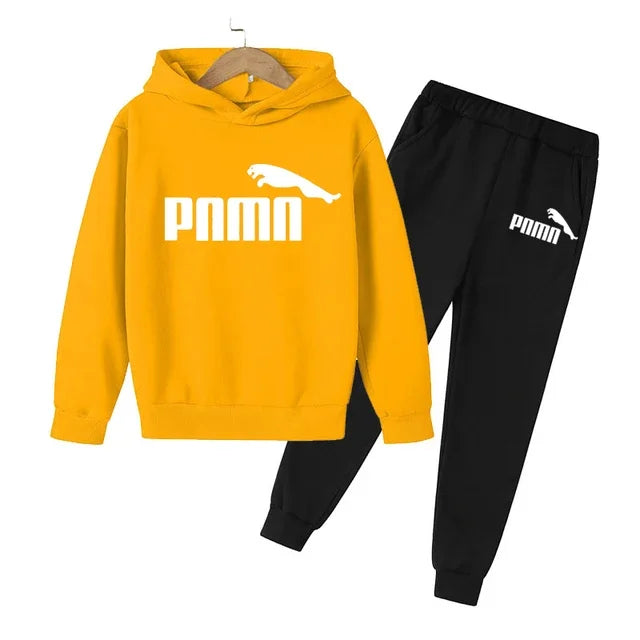 3-12 Years Children Holiday Gifts 2pcs Set Boy Girl Kid's Clothes Hoodie+Pants Suit  Spring Autumn Tracksuit