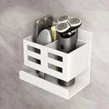 Hole-free Multifunctional Toothbrush Holder Bathroom Razor Hair Comb Toothbrush Storage Rack Wall-Mounted Bathroom Supplies