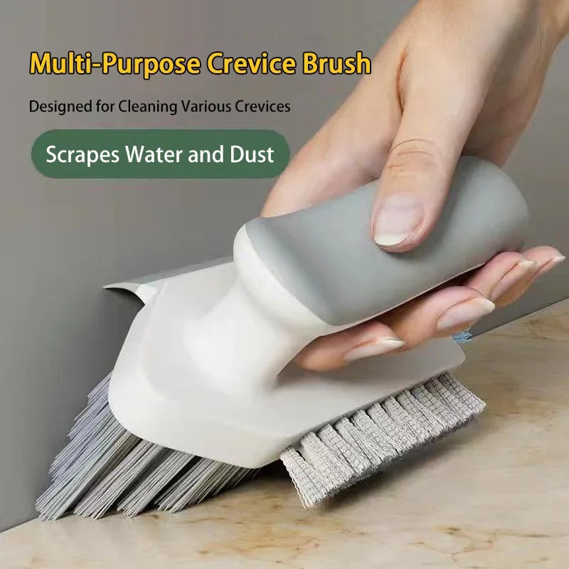 4 in 1 Squeegee Brush For Gap Groove Cleaning Tool Glass Scraper Kitchen Bathroom Floor Tire Cleaner Brushes Home Cleaning Brush
