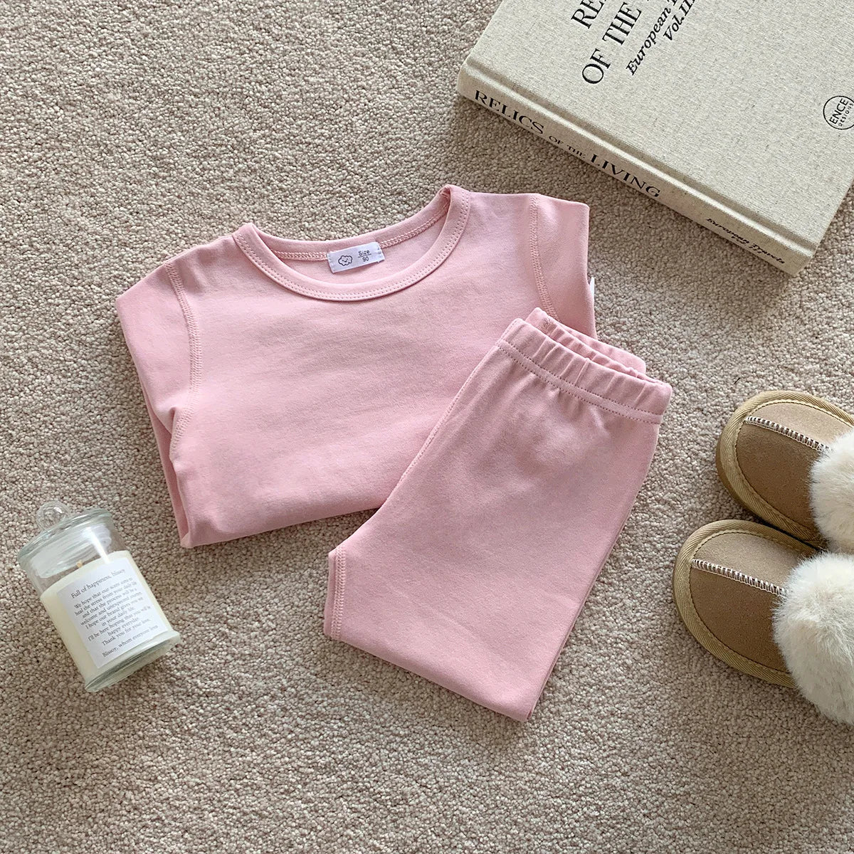 2-10T Toddler Kid Baby Boy Girl 2pcs Pajamas Clothes Set Long Sleeve Top Pant Suit Homewear Cotton Two Piece PJ Set Outfit