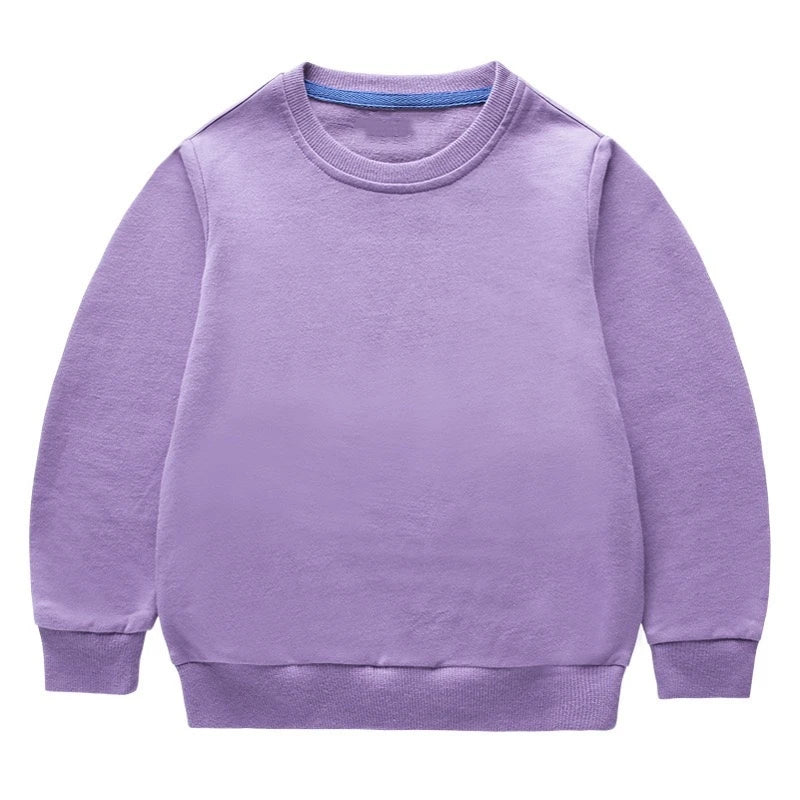 Cotton Sweatshirts For Boys Long Sleeve Kids Girls Children Basic Tshirt Pullover Kids Hoodies Outerwear Spring Kids Clothing