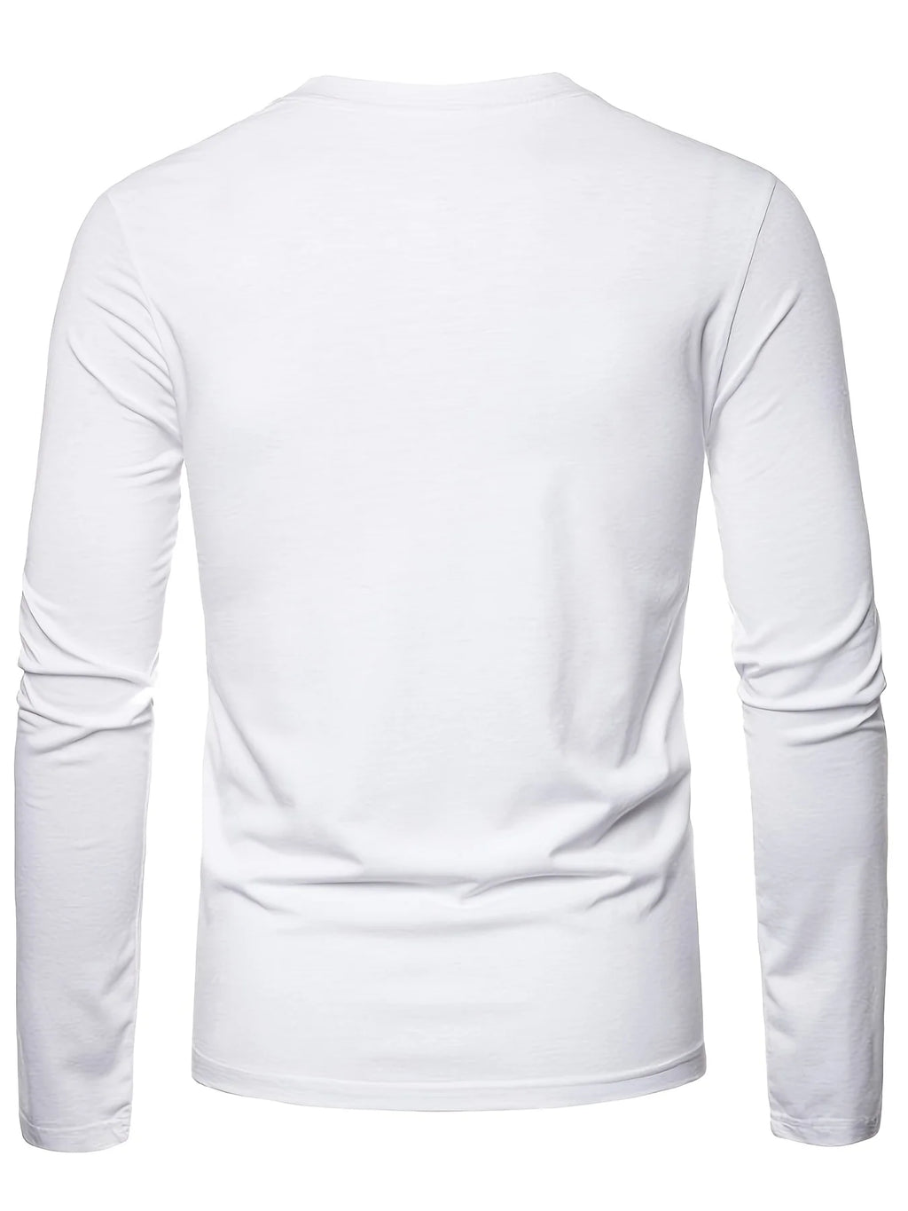 New Men's Long-sleeve T-shirt Casual Round Neck A Must-have for Daily Wear in Spring and Autumn Fashionable Men's Party Shirt