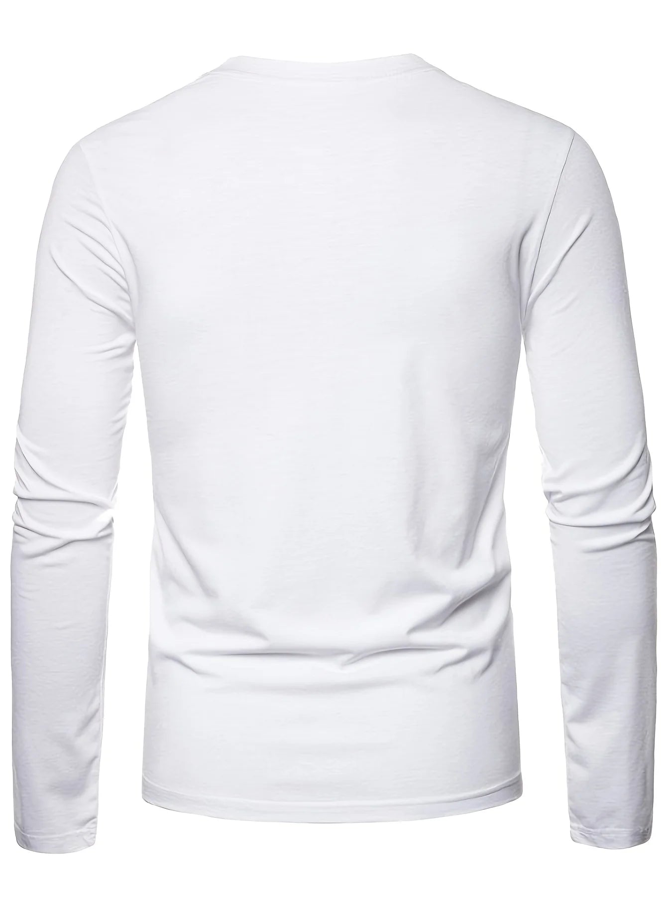 New Men's Long-sleeve T-shirt Casual Round Neck A Must-have for Daily Wear in Spring and Autumn Fashionable Men's Party Shirt