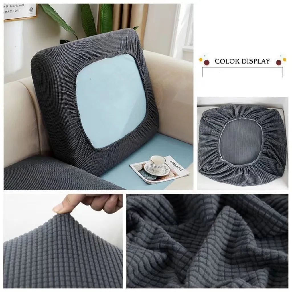 Thicken Elastic Sofa Cover For Living Room Solid Color Furniture Protector Sofa Cushion Cover Slipcover Removable Couch Covers