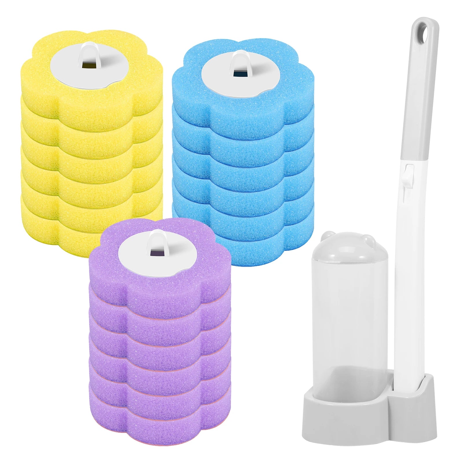 Toilet Brush Disposable Replacement Head Cleaning Kit Toilet Bowl Brush Long Handle Home Wc Accessories Tool