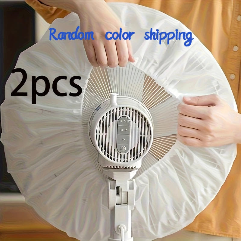 One Set 2 Electric Fan Dust Cover • Durable Protective Cover • Suitable for All Fans • Easy-to-Clean Design for All Seasons • Su